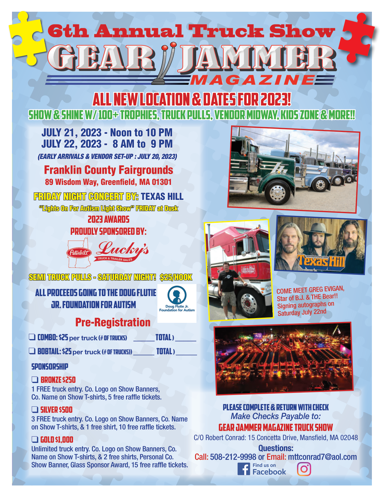 6th ANNUAL GEAR JAMMER MAGAZINE TRUCK SHOW….JULY 21-22 2023